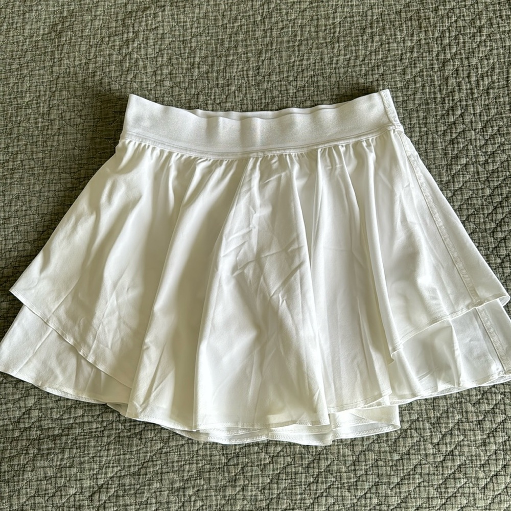 lululemon athletica White HR Court Rival Skirt (long)